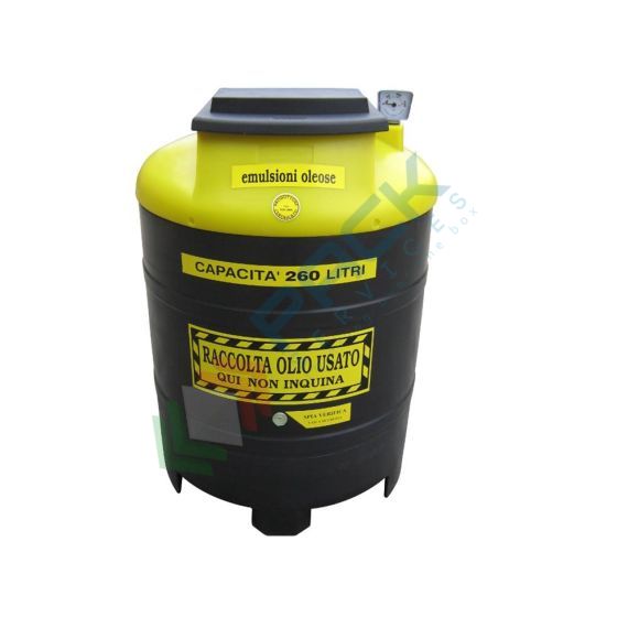 Contenitore per la raccolta di olio esausto, in plastica (PE), capacità 260 Lt, ideale per emulsioni oleose usate, Tipologia: Contenitore Olio Esausto Doppia Camera, Capacità: 260 Lt, Versione: Emulsioni Oleose vendita, produzione, prezzi e offerte