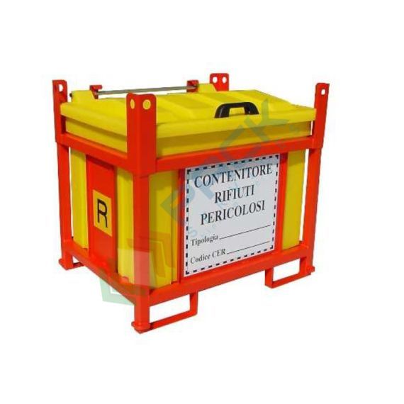 Contenitore per la raccolta di rifiuti pericolosi, capacità 250 Lt, telaio aperto, Tipologia: Contenitore Rifiuti Pericolosi, Capacità: 250 Lt, Versione: Telaio Aperto vendita, produzione, prezzi e offerte