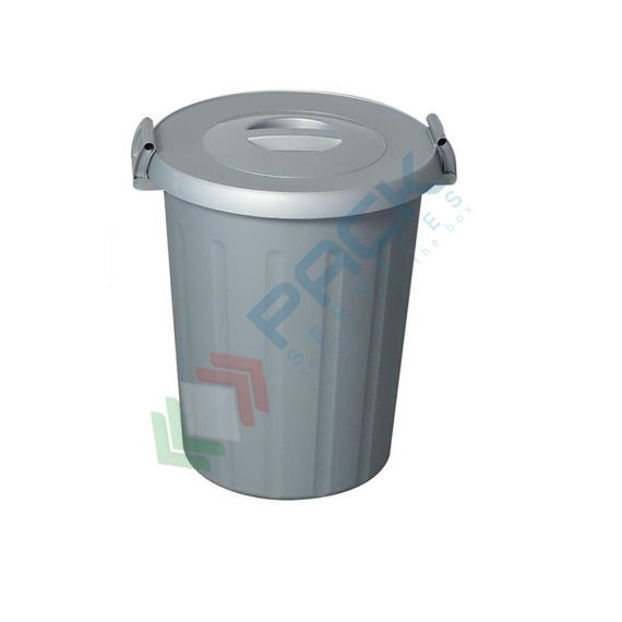 Pattumiera per la raccolta differenziata rifiuti, capacità 50 Lt, coperchio a pressione e maniglie laterali, colore grigio, Tipologia: Pattumiera, Capacità: 50 Lt, Chiusura: Coperchio a Pressione, Versione: Con Maniglie, Colore: Grigio vendita, produzione, prezzi e offerte