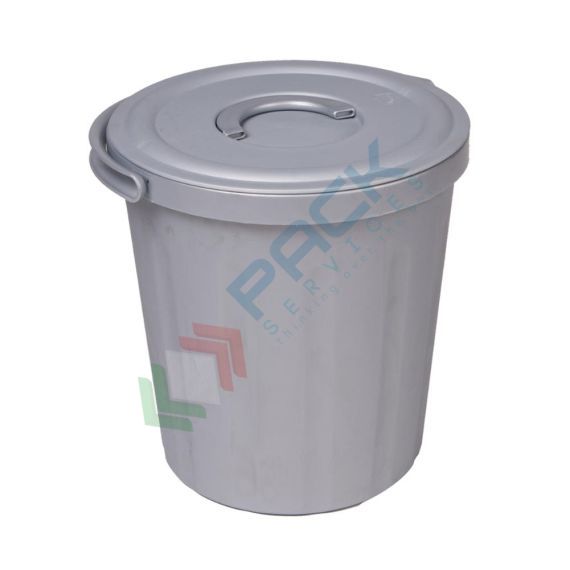 Pattumiera per la raccolta differenziata rifiuti, capacità 20 Lt, coperchio a pressione con maniglia, colore grigio, Tipologia: Pattumiera, Capacità: 20 Lt, Chiusura: Coperchio a Pressione, Versione: Maniglia sul Coperchio, Colore: Grigio vendita, produzione, prezzi e offerte