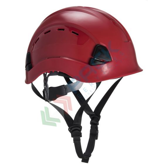 Casco da lavoro con calotta in ABS + polistirolo espanso (EPS) ventilata, per lavori in altezza e alpinismo, modello Height Endurance, certificato EN 397 + EN 12492, certificato EN 397 + EN 12492, colore rosso, Tipologia: Height Endurance, Versione: Dielettrica e Alpinismo, Colore: Rosso, Visiera: NO vendita, produzione, prezzi e offerte