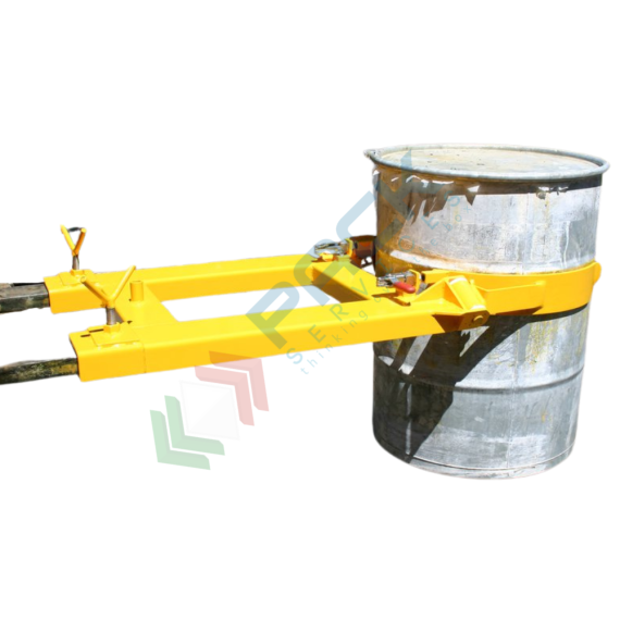 Pinza monofusto inforcabile per la presa centrale, in acciaio verniciato, Mis. 1520 L x 612 P x 210 H mm, ideale per fusti in metallo, 5 image vendita, produzione, prezzi e offerte