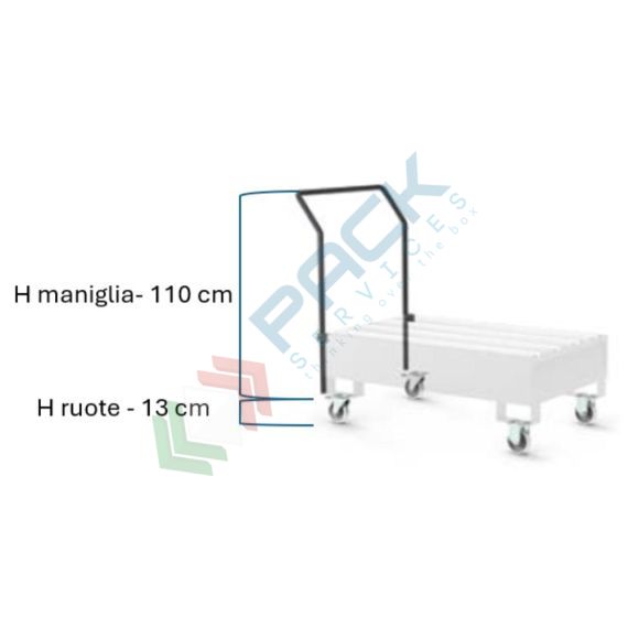 Vasca di contenimento liquidi carrellata, in acciaio ideale per 2 fusti, volume di raccolta 200 Lt, Mis. 1300 L x 800 P x 392 H mm, colore arancio RAL 2004, Tipologia: Vasca per Fusti, Ideale per: 2 Fusti, Versione: Carrellabile, Materiale: Acciaio, Volume di Raccolta (Lt): 200, 14 image vendita, produzione, prezzi e offerte