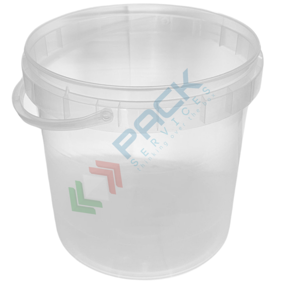 Secchio plastica (PP) conico, capacità 12 Lt, Mis. Ø 265 x 263 H mm, omologato ADR/ONU, manico in plastica, chiusura a pressione (coperchio escluso), colore neutro, Tipologia: Secchio Conico, Capacità: 12 Lt, Omologazione ADR: SI, Manico: Plastica, Colore: Neutro, Made In: Italia, 6 image vendita, produzione, prezzi e offerte