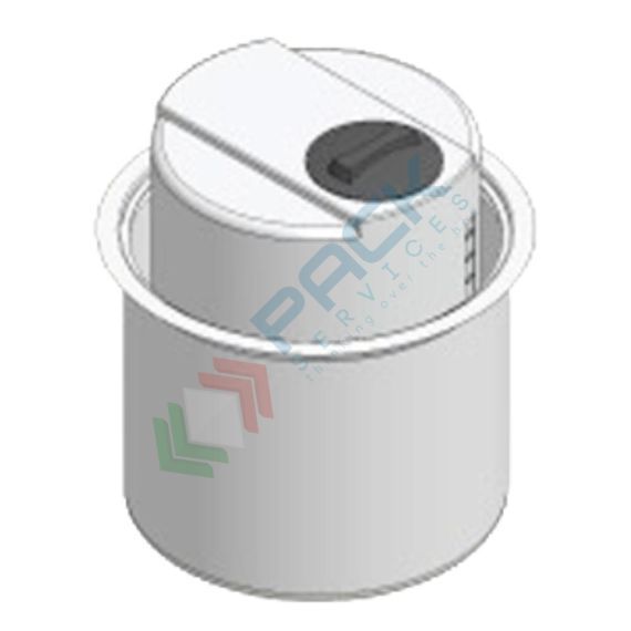 Serbatoio in plastica (PE) per stazioni di miscelazione e dosaggio reagenti con vasca di contenimento, capacità 150 Lt, Mis. Ø 800 x 625 H mm, parte superiore con rialzo centrale, Tipologia: Serbatoi con Rialzo Centrale e Vasca, Capacità: 150 Lt vendita, produzione, prezzi e offerte