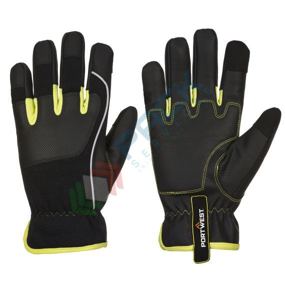 Guanti da lavoro multiuso con grip, resistenti al taglio (livello B) e ad alte prestazioni,in PU + nylon, leggero e confortevole con nastro riflettente PW3 per una maggiore visibilità, omologati EN 388, colore nero/giallo, taglia XL, Colore: Giallo + Nero, Taglia: XL vendita, produzione, prezzi e offerte