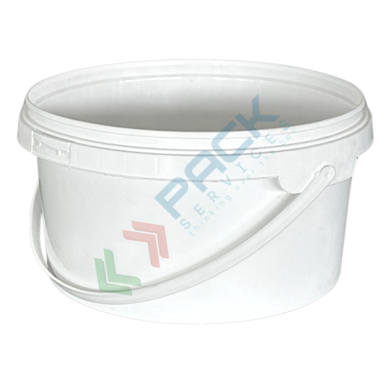 Secchio plastica (PP) conico, capacità 2 Lt, Mis. Ø 190 x 104 H mm, manico in plastica, sigillo di garanzia e chiusura a pressione (coperchio ESCLUSO), Tipologia: Secchio Conico, Capacità: 2 Lt, Omologazione ADR: NO, Manico: Plastica, Colore: Bianco, Made In: Europa, 10 image vendita, produzione, prezzi e offerte