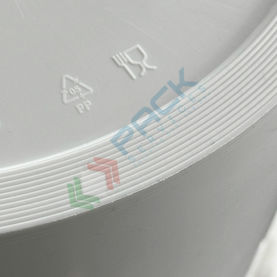 Secchio plastica (PP) conico, capacità 2 Lt, Mis. Ø 190 x 104 H mm, manico in plastica, sigillo di garanzia e chiusura a pressione (coperchio ESCLUSO), Tipologia: Secchio Conico, Capacità: 2 Lt, Omologazione ADR: NO, Manico: Plastica, Colore: Bianco, Made In: Europa, 9 image vendita, produzione, prezzi e offerte