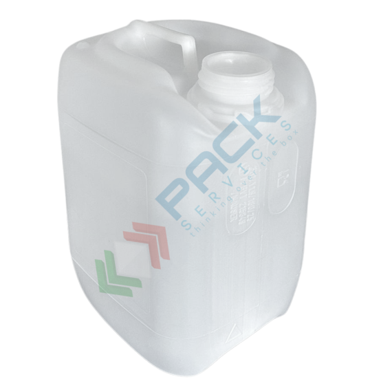 Tanica in plastica (HDPE), capacità 5 Lt, per alimenti, rettangolare, sovrapponibile e omologata ADR/ONU, peso 250 gr, colore neutro - chiusura con tappo a vite con sigillo escluso, Tipologia: Tanica Omologata Sovrapponibile, Capacità: 5 Lt, Omologazione ADR: SI, Sezione: Rettangolare, Colore: Neutro vendita, produzione, prezzi e offerte