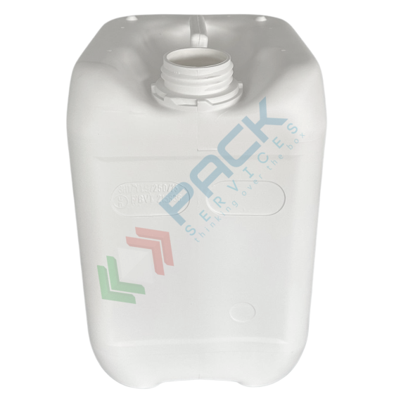 Tanica in plastica (HDPE), capacità 11 Lt, quadrata, sovrapponibile e omologata ADR/ONU, peso 500 gr, colore bianco - chiusura con tappo a vite con sigillo escluso, Tipologia: Tanica Omologata Sovrapponibile, Capacità: 11 Lt, Omologazione ADR: SI, Sezione: Quadrata, Colore: Bianco, 8 image vendita, produzione, prezzi e offerte