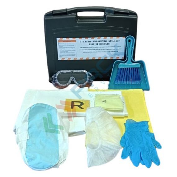 Kit di pronto intervento per liquidi biologici, confezionato in valigetta in polipropilene robusta e resistente agli urti, Tipologia: Kit per Liquidi Biologici, Modello: Contenitore Portatile, Confezionamento: Valigetta, Capacità di Assorbimento Conf. (Lt): N.D. vendita, produzione, prezzi e offerte