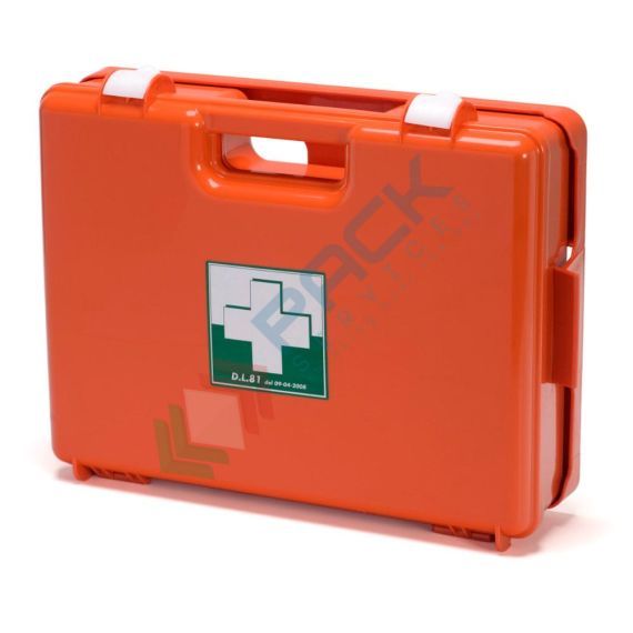 Cassetta pronto soccorso, contenuto base conforme all'allegato 1 del D.lgs. 81/2008-D.M.388/2003, ideale per 3 o più lavoratori (per aziende del gruppo AB) - con sfignomanometro digitale da polso, Tipologia: Cassetta, Normativa: D.M. 388 e D.L. 81, Nr. Lavoratori: 3 o più Lavoratori, Allegato: Allegato 1, Contenuto: Base con Misuratore Digitale, 9 image vendita, produzione, prezzi e offerte