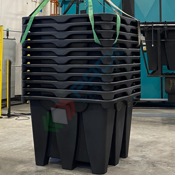 Vasca di contenimento liquidi impilabile, in plastica (PE) con griglia, ideale per 1 fusto 200 Lt, volume di raccolta 120 Lt, Mis. 1300 L x 900 P x 320 H mm, Tipologia: Vasca per Fusti, Ideale per: 1 Fusto, Versione: Inseribile, Materiale: Plastica, Volume di Raccolta (Lt): 200, 12 image vendita, produzione, prezzi e offerte