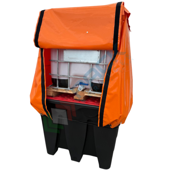 Vasca di contenimento liquidi impilabile, in plastica (PE) con griglia, ideale per 1 IBC 1000 Lt, volume di raccolta 1100 Lt, Mis. 1450 L x 1450 P x 1000 H mm, Tipologia: Vasca per Cisterne, Ideale per: 1 Cisterna, Versione: Inseribile, Materiale: Plastica, Volume di Raccolta (Lt): 1100, 20 image vendita, produzione, prezzi e offerte