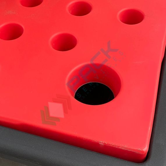 Vasca di contenimento liquidi impilabile, in plastica (PE) con griglia, ideale per 1 fusto 200 Lt, volume di raccolta 120 Lt, Mis. 1300 L x 900 P x 320 H mm, Tipologia: Vasca per Fusti, Ideale per: 1 Fusto, Versione: Inseribile, Materiale: Plastica, Volume di Raccolta (Lt): 200, 16 image vendita, produzione, prezzi e offerte