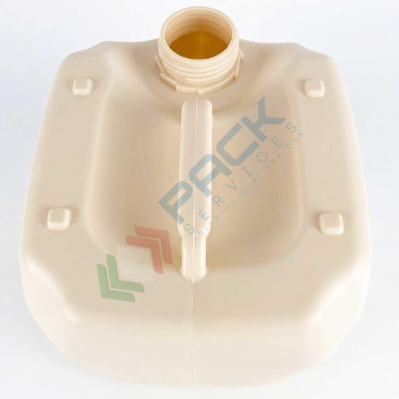 Tanica in plastica riciclata (65% HDPE rigenerato + 35% HDPE vergine), capacità 10 Lt, peso 430 gr, omologata ADR/ONU, tappo a vite DIN 51 con sigillo (escluso), colore neutro, Tipologia: Tanica Omologata Sovrapponibile Riciclata, Capacità: 10 Lt, Omologazione ADR: SI, Sezione: Rettangolare, Colore: Neutro, 15 image vendita, produzione, prezzi e offerte