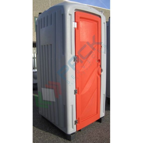 Bagno mobile monoblocco in polietilene (PE), capacità utile vasca reflui 150 Lt, seduta inglese, pronto all'uso-montato, design compatto, corpo grigio-porta rossa, Tipologia: Bagno Chimico, Seduta: Inglese, Capacità Utile - Vasca Reflui: 150 Lt, Sistema: Ricircolo, 8 image vendita, produzione, prezzi e offerte