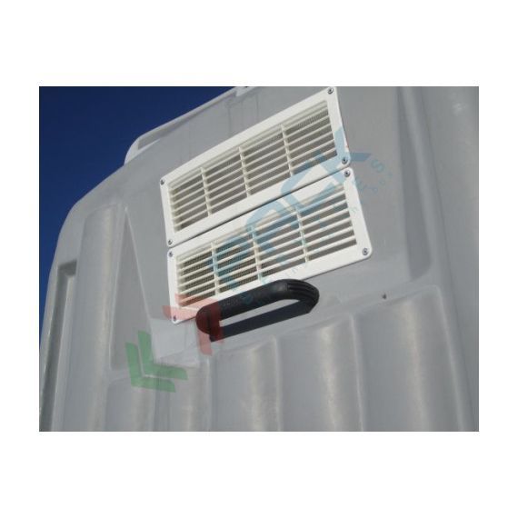 Bagno mobile monoblocco in polietilene (PE), capacità utile vasca reflui 150 Lt, seduta inglese, pronto all'uso-montato, design compatto, corpo grigio-porta rossa, Tipologia: Bagno Chimico, Seduta: Inglese, Capacità Utile - Vasca Reflui: 150 Lt, Sistema: Ricircolo, 6 image vendita, produzione, prezzi e offerte