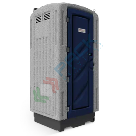 Bagno mobile monoblocco in polietilene (PE), capacità utile vasca reflui 150 Lt, seduta inglese, pronto all'uso-montato, design compatto, corpo grigio-porta blu, Tipologia: Bagno Chimico, Seduta: Inglese, Capacità Utile - Vasca Reflui: 150 Lt, Sistema: Acqua Pulita (100 Lt), 2 image vendita, produzione, prezzi e offerte
