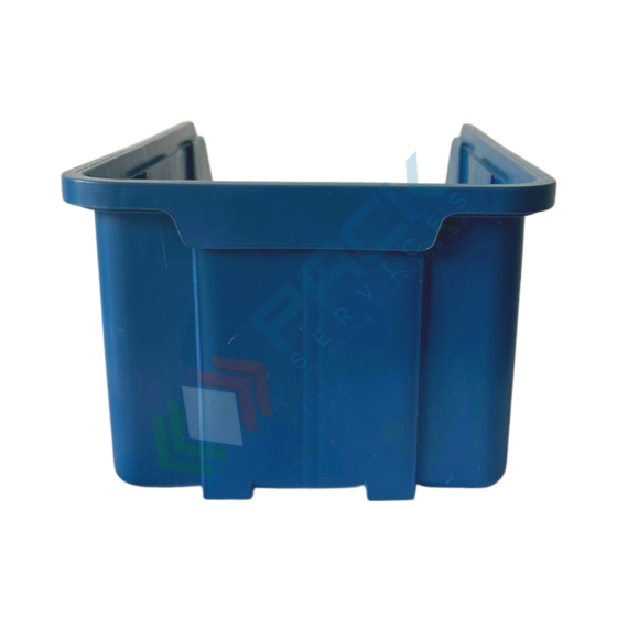 Contenitore bocca di lupo sovrapponibile, in plastica (PP), capacità 5,25 Litri, Mis. 184 L x 304 P x 129 H mm, con linguetta posteriore, colore blu, Tipologia: Bocca di Lupo Sovrapponibile, Capacità: 5,25 Lt, Colore: Blu, 5 image vendita, produzione, prezzi e offerte