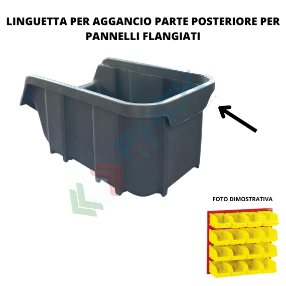 Contenitore bocca di lupo sovrapponibile, in plastica (PP), capacità 8,75 Litri, Mis. 219 L x 368 P x 148 H mm, con linguetta posteriore, colore grigio, Tipologia: Bocca di Lupo Sovrapponibile, Capacità: 8,75 Lt, Colore: Grigio, 6 image vendita, produzione, prezzi e offerte