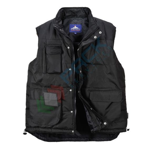Gilet da lavoro 100% poliestere, rivestito PVC, 160 gr, modello Classic, ideale in caso di pioggia, colore nero, Colore: Nero, Taglia: S, 3 image vendita, produzione, prezzi e offerte