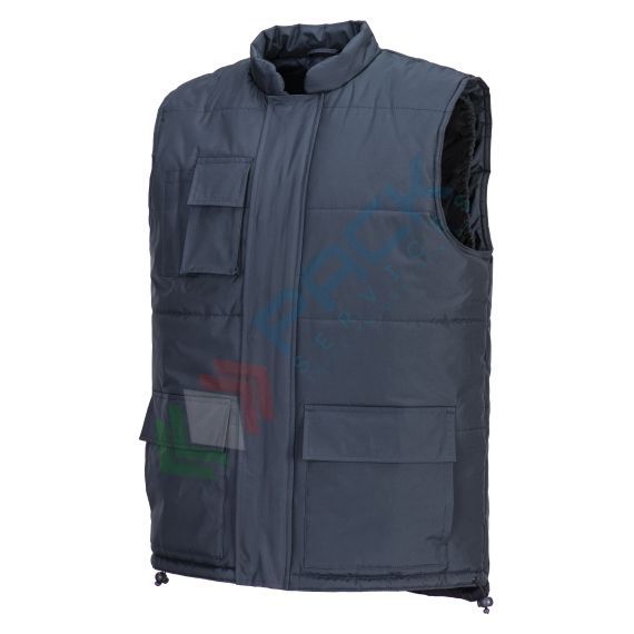Gilet da lavoro 100% poliestere, rivestito PVC, 160 gr, modello Classic, ideale in caso di pioggia, colore blu navy, Colore: Blu Scuro, Taglia: M, 5 image vendita, produzione, prezzi e offerte