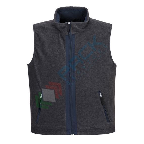 Gilet da lavoro 100% Poliestere Ripstop, rivestito PVC, 230 gr, imbottito e reversibile, finitura anti-pilling, colore blu navy, Colore: Blu Scuro, Taglia: XS, 4 image vendita, produzione, prezzi e offerte