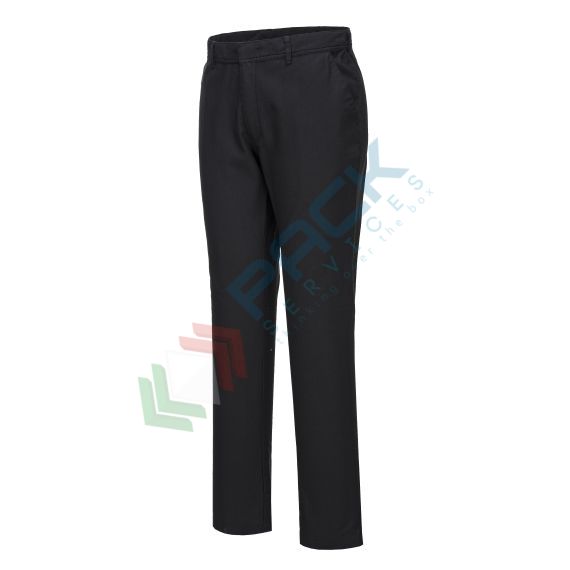 Pantalone da lavoro tessuto Kingsmill Stretch 98% cotone + 2% elastan, 255 gr, modello Stretch Slim Chino attillato ideale per abbigliamento aziendale, vestibilità regular, colore nero, Colore: Nero, Taglia: XS, Vestibilità: Regular, 4 image vendita, produzione, prezzi e offerte