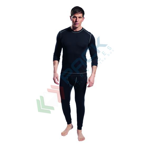 T-Shirt da lavoro termica e antibatterica, 93% poliestere traspirante + 7% elastan, 165 gr, maniche lunghe, modello Base Pro, con trattamento di ioni d'argento, colore nero, Colore: Nero, Taglia: L, 3 image vendita, produzione, prezzi e offerte