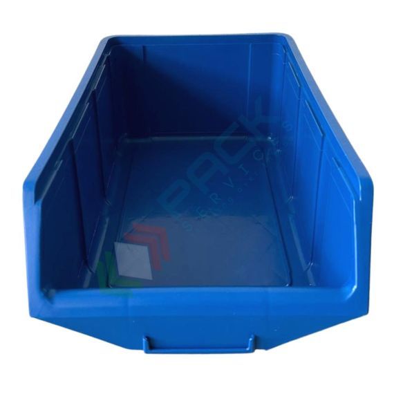 Contenitore bocca di lupo sovrapponibile, in plastica (PP), capacità 15 Litri, Mis. 264 L x 434 P x 168 H mm, con linguetta posteriore, colore blu, Tipologia: Bocca di Lupo Sovrapponibile, Capacità: 15 Lt, Colore: Blu, 3 image vendita, produzione, prezzi e offerte