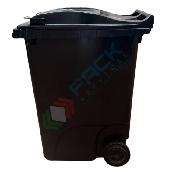 Bidone spazzatura per la raccolta differenziata rifiuti, capacità 360 Lt, certificato UNI EN 840, per uso esterno, colore nero, Tipologia: Bidone UNI EN 840, Capacità: 360 Lt, Chiusura: Coperchio a Cerniera, Versione: Standard, Colore: Nero, 10 image vendita, produzione, prezzi e offerte