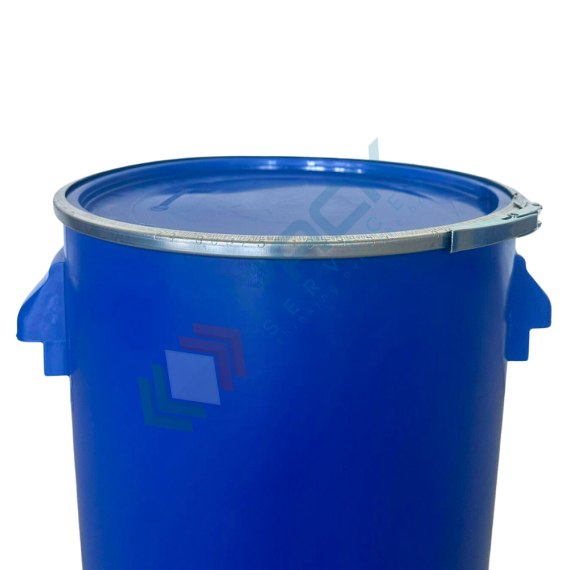 Fusto in plastica (HDPE) ad apertura totale, cilindrico, capacità 30 Lt, ADR/ONU per solidi, per piatti prementi, Tipologia: Fusto Bocca Aperta Cilindrico (7N00), Capacità: 30 Lt, Ideale per: Solidi e Polveri, Contatto Diretto con Alimenti: NO, Materiale: HDPE, Colore: Blu, 10 image vendita, produzione, prezzi e offerte