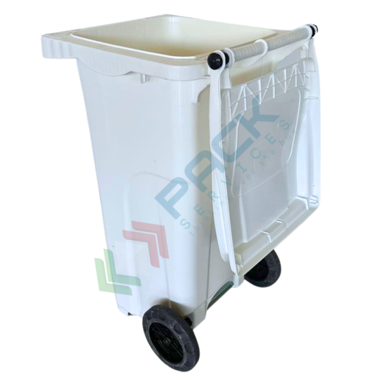 Bidone spazzatura per la raccolta differenziata rifiuti, capacità 120 Lt, certificato UNI EN 840, per uso esterno, colore bianco, Tipologia: Bidone UNI EN 840, Capacità: 120 Lt, Chiusura: Coperchio a Cerniera, Versione: Standard, Colore: Bianco, 9 image vendita, produzione, prezzi e offerte