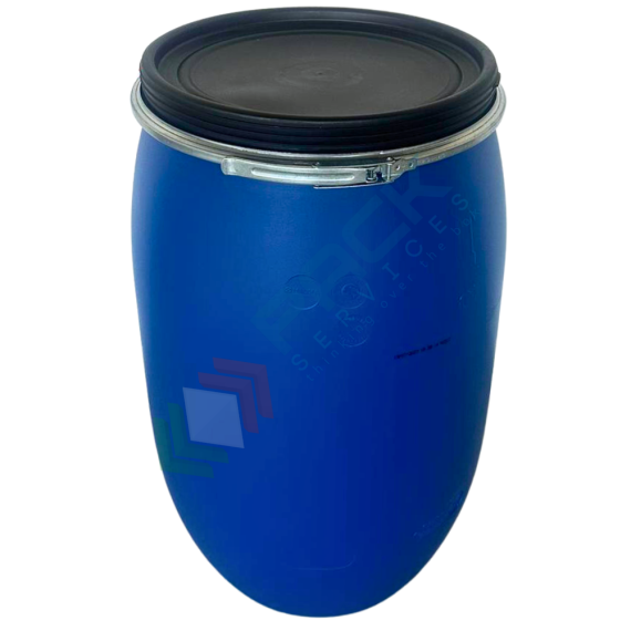 Fusto in plastica (HDPE) ad apertura totale, rotondo, capacità 120 Lt, ADR/ONU per solidi, uso alimentare, Tipologia: Fusto Bocca Aperta Rotondo (TO-UN), Capacità: 120 Lt, Ideale per: Solidi e Polveri, Contatto Diretto con Alimenti: SI, Materiale: HDPE, Colore: Blu, 10 image vendita, produzione, prezzi e offerte