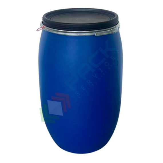 Fusto in plastica (HDPE) ad apertura totale, rotondo, capacità 120 Lt, ADR/ONU per solidi, uso alimentare, Tipologia: Fusto Bocca Aperta Rotondo (TO-UN), Capacità: 120 Lt, Ideale per: Solidi e Polveri, Contatto Diretto con Alimenti: SI, Materiale: HDPE, Colore: Blu, 14 image vendita, produzione, prezzi e offerte