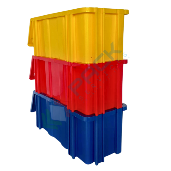 Cassa bocca di lupo in plastica (PP), sovrapponibile e componibile, capacità 7 Lt, Mis. 173 L x 402 P x 150 H mm, colore blu, Tipologia: Bocca di Lupo Sovrapponibile e Componibile, Capacità: 7 Lt, Colore: Blu, 13 image vendita, produzione, prezzi e offerte