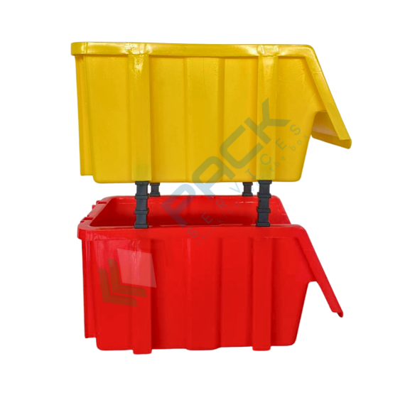 Cassa bocca di lupo in plastica (PP), sovrapponibile e componibile, capacità 5,25 Lt, Mis. 173 L x 307 P x 150 H mm, colore giallo, Tipologia: Bocca di Lupo Sovrapponibile e Componibile, Capacità: 5,25 Lt, Colore: Giallo, 12 image vendita, produzione, prezzi e offerte