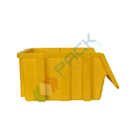 Cassa bocca di lupo in plastica (PP), sovrapponibile e componibile, capacità 5,25 Lt, Mis. 173 L x 307 P x 150 H mm, colore giallo, Tipologia: Bocca di Lupo Sovrapponibile e Componibile, Capacità: 5,25 Lt, Colore: Giallo, 4 image vendita, produzione, prezzi e offerte