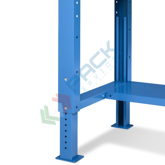 Banco da lavoro piano in acciaio con gambe regolabili, Mis. 1507 L x 704 P x 767/1112 H mm, colore blu, Tipologia: Banco Standard, Gambe: Regolabili, Materiale Piano: Acciaio, Larghezza (cm): 150, Versione: Senza Cassetti, Colore: Blu, 6 image vendita, produzione, prezzi e offerte