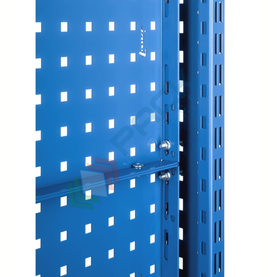 Banco da lavoro piano in legno con gambe regolabili e parete attrezzata, Mis. 2000 L x 750 P x 740/1100 H mm, colore blu, Tipologia: Banco con Parete, Gambe: Regolabili, Materiale Piano: Legno, Larghezza (cm): 200, Versione: Senza Cassetti, Colore: Blu, 19 image vendita, produzione, prezzi e offerte