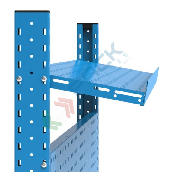 Banco da lavoro piano in legno con gambe regolabili e parete attrezzata, Mis. 2000 L x 750 P x 740/1100 H mm, colore blu, Tipologia: Banco con Parete, Gambe: Regolabili, Materiale Piano: Legno, Larghezza (cm): 200, Versione: Senza Cassetti, Colore: Blu, 16 image vendita, produzione, prezzi e offerte