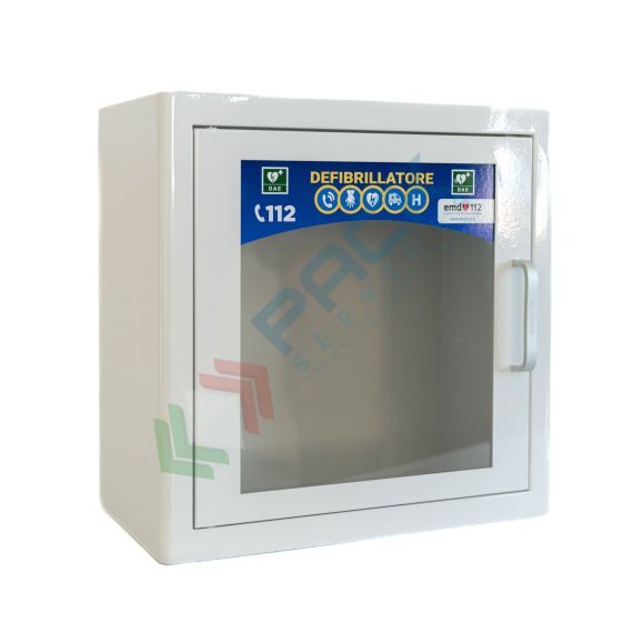 Teca per defibrillatore con allarme a batteria, ideale per ambienti interni, colore bianco, Tipologia: Teca da Interno, Colore: Bianco, Versione: con Allarme vendita, produzione, prezzi e offerte