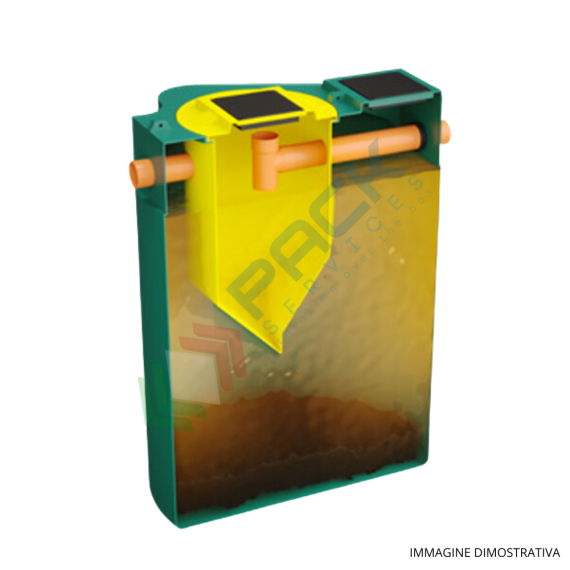 Fossa imhoff biologica, corpo liscio, A.E. 30, capacità 5500 Lt, Mis. Ø 1725 x 2400 H mm, per il trattamento primario dei reflui domestici, Utilizzo: Trattamento Primario, Tipologia: Fossa Imhoff, Volume (Lt): 5500, Versione: Corpo Liscio, 8 image vendita, produzione, prezzi e offerte