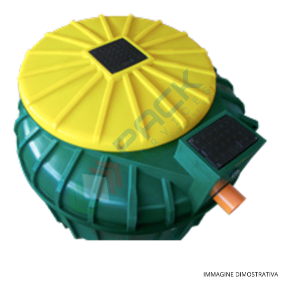 Fossa imhoff biologica, corpo nervato, A.E. 20, capacità 3000 Lt, Mis. Ø 1700 x 1600 H mm, per il trattamento primario dei reflui domestici, Utilizzo: Trattamento Primario, Tipologia: Fossa Imhoff, Volume (Lt): 3000, Versione: Corpo Nervato, 6 image vendita, produzione, prezzi e offerte