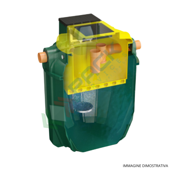 Impianto a fanghi attivi, A.E. 10, Mis. Ø 1250 x 1650 H mm, corpo nervato, capacità 1600 Lt, Utilizzo: Trattamento Secondario, Tipologia: Impianto Fanghi attivi, Volume (Lt): 1600, Versione: Corpo Nervato, 7 image vendita, produzione, prezzi e offerte