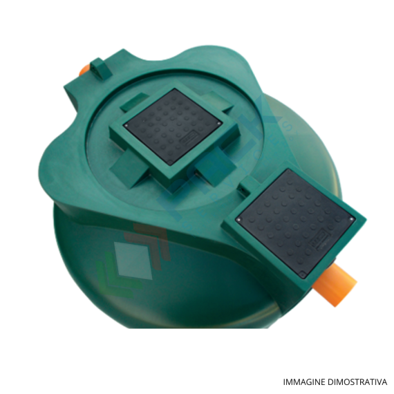 Separatore di oli a coalescenza con filtro estraibile, Mis. Ø 950 x 1100 H mm, capacità 600 Lt, Utilizzo: Trattamento Secondario, Tipologia: Separatore di Oli a Coalescenza, Volume (Lt): 600, Versione: con Filtro Estraibile, 4 image vendita, produzione, prezzi e offerte