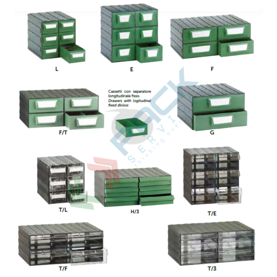 Cassettiera in plastica componibile con 6 cassetti e 12 separatori, mis. 225 L x 263 P x 228 H mm, colore trasparente, Tipologia: Cassettiera Maxi, Cassetti/e nr.: 6 + 12 Separatori, Formato: Formato L, Colore: Nero + Trasparente, 6 image vendita, produzione, prezzi e offerte