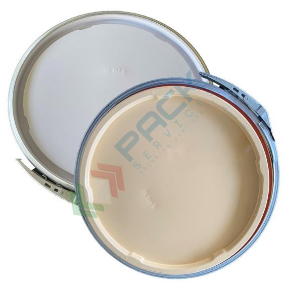 Coperchio a leva con cravatta metallica per secchi conici in metallo Ø 292 mm, colore laccato, Tipologia: Coperchio con Cravatta, Ø Diametro (mm): 292, Colore Esterno / Interno: Bianco - Laccato vendita, produzione, prezzi e offerte